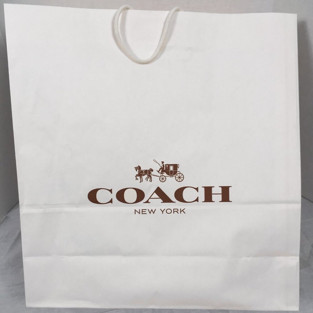 NEW Coach Metro Horse Carriage Tote!  Saffiano Leather  Taupe  Huge Print F31315 - Picture 3 of 3